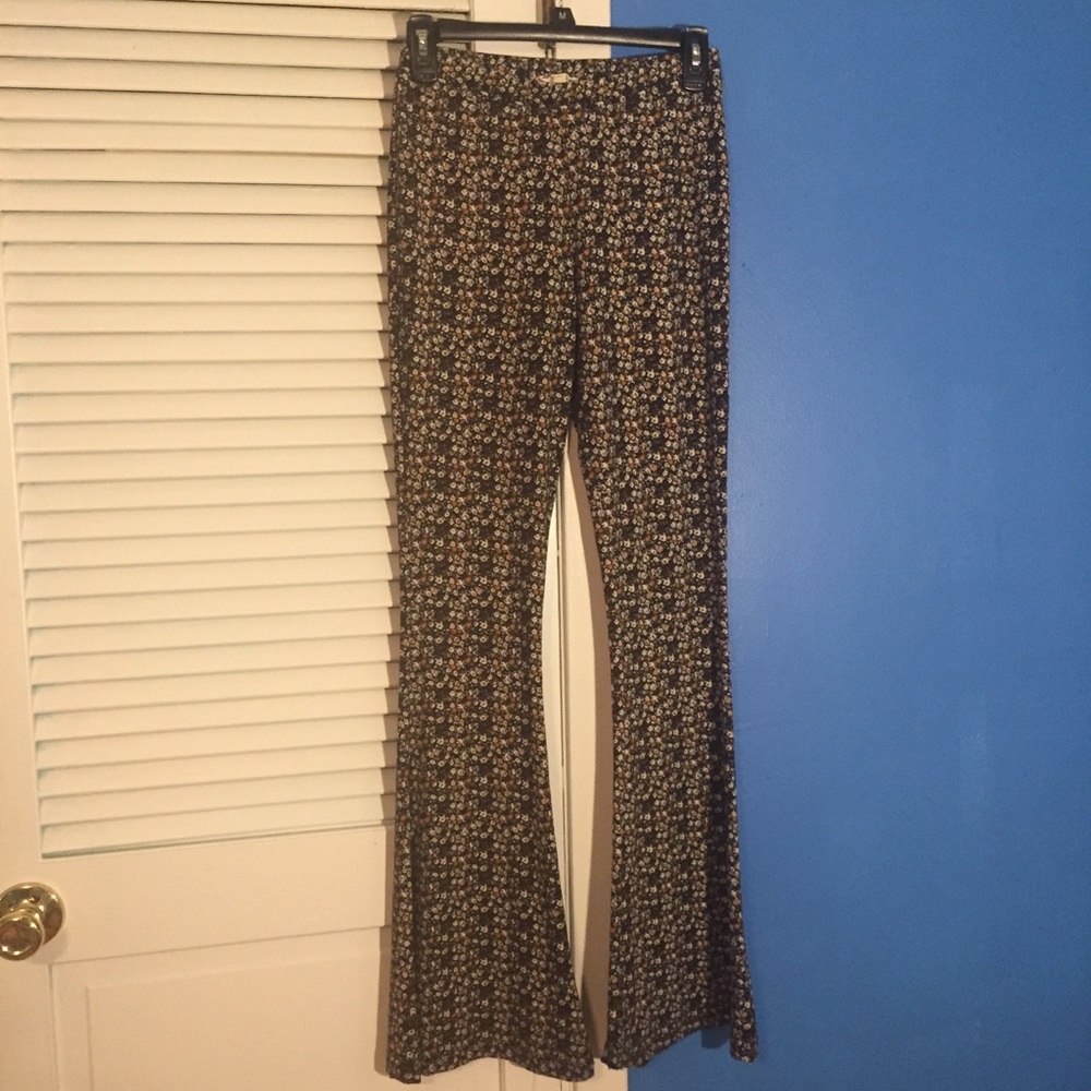 Small Floral Stretchy Dress Pants